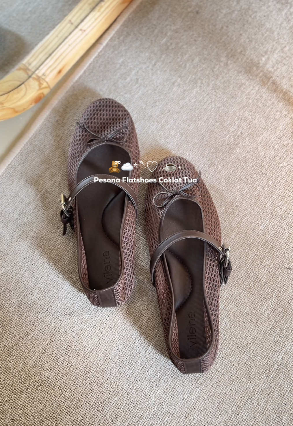 Flatshoes coklat tua <3  #sepatuwanita #sepatu #flatshoes 