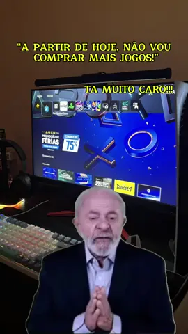 Se ele falou está falado! Vamos vê se a playstation vai vai abaixar os preço dos jogos 😂🎮 Gostou? Me segue aí  #Meme #MemeCut #CapCut #humorgamer #playstation5 #gamers #lula #vidagamer #ps5 #games #humorbrasil #humor #playstation 