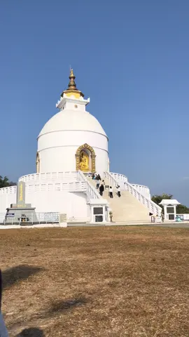 📍World Peace Pagoda,Pokhara! #fyp 