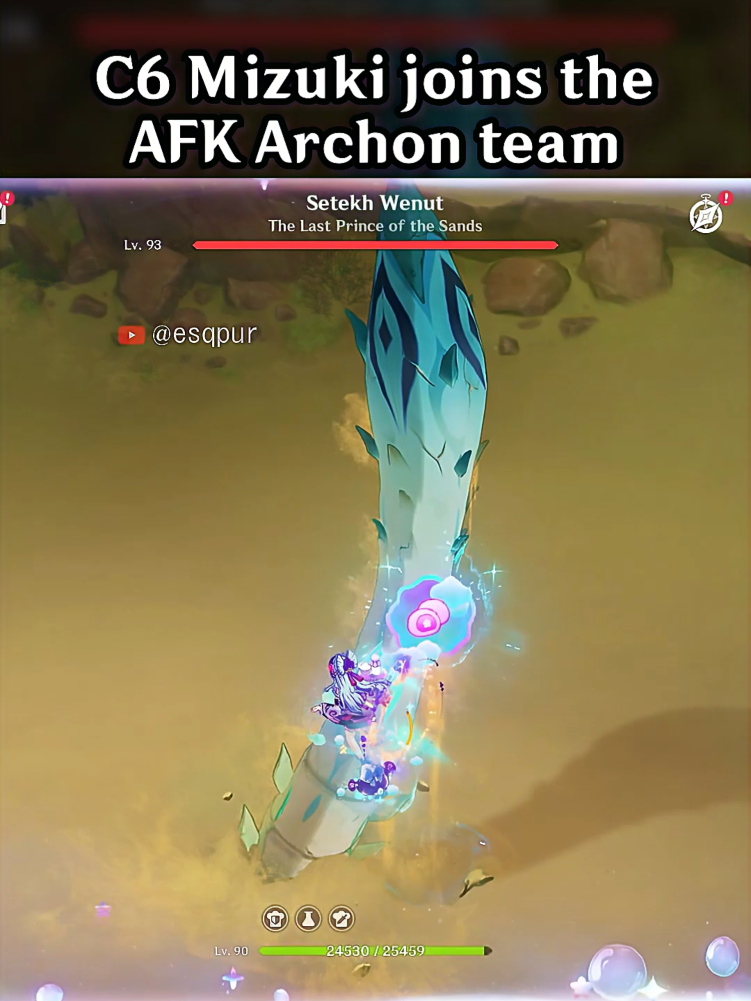 C6 MIZUKI JOINS THE AFK ARCHON TEAM #GenshinImpact #mizuki #hoyocreators #genshinclip #genshinedit