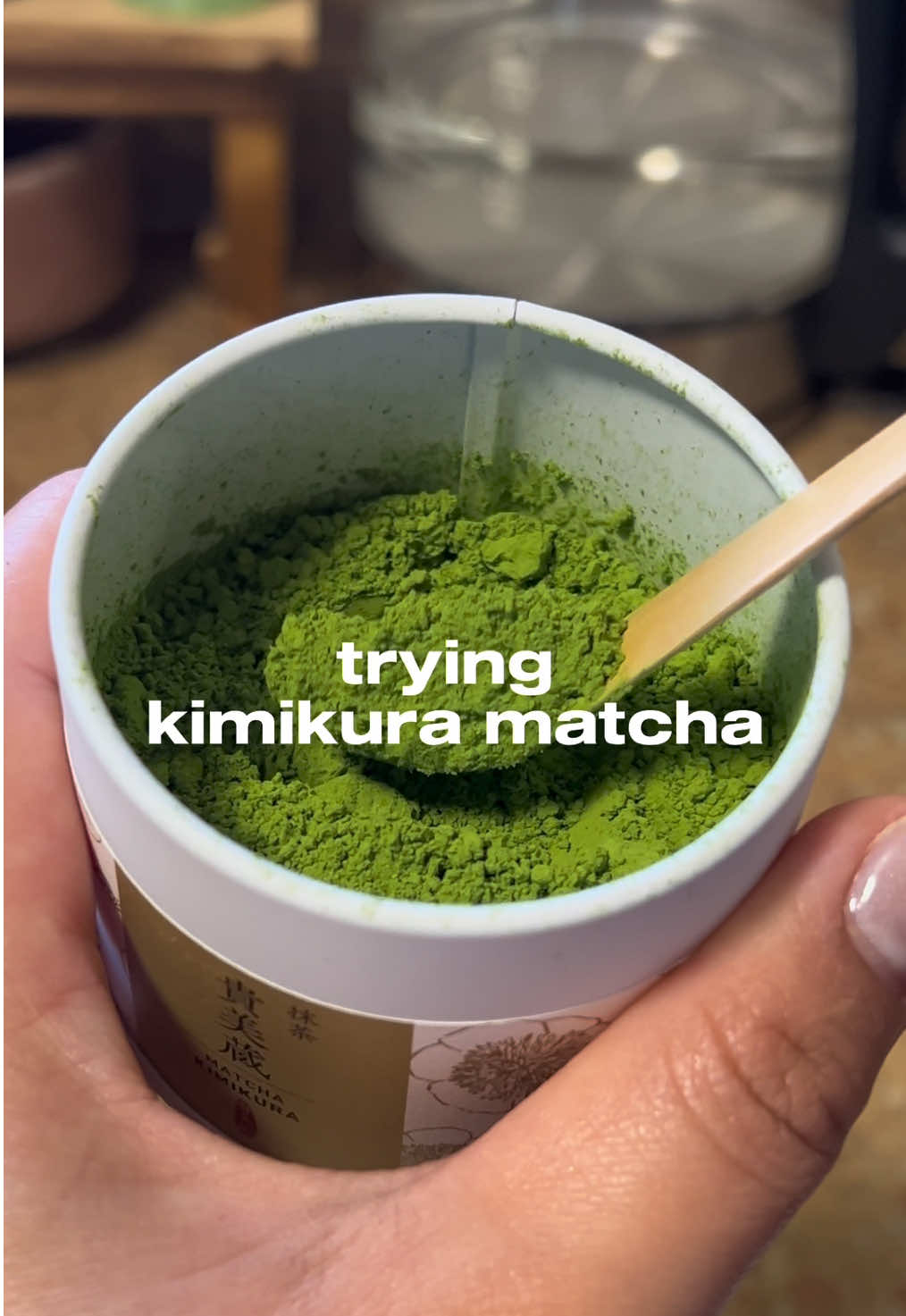 trying kimikura matcha 🍵 #matcha #matchalatte #matchatok #kimikuramatcha #matchapowder #howtomakematchalatte #matchacommunity #matchalatterecipe #howtomakeamatcha 