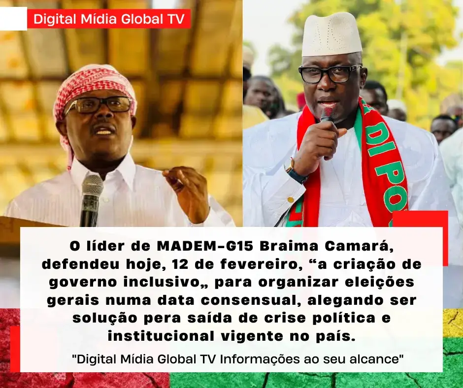 Líder do MADEM-G15 defende criação de governo inclusivo.🇬🇼‼️ O líder do MADEM-G15, Braima Camará, defendeu hoje, 12 de fevereiro, “a criação de governo inclusivo” para organizar eleições gerais numa data consensual, alegando ser a solução para a saída da crise política e institucional vigente no país. “É necessário diálogo responsável entre os atores políticos para busca de saída de crise política “, começou por dizer Braima Camará na sede da Frente Patriótica para Salvação Nacional (FREPASNA) quando foi cumprimentar líder desta formação política Baciro Djá, que também faz parte da Aliança Patriótica Inclusiva. Camará defendeu na ocasião que seja “criado um governo inclusivo”, onde todas as sensibilidades políticas possam fazer parte para poder consensualmente organizar as eleições legislativas e Presidenciais na Guiné -Bissau. Baciro Dja, líder de FREPASNA reitera na ocasião que o mandato de Presidente da República Umaro Sissoco Embaló termina no dia 27 de fevereiro de 2025, o que disse ser “um facto” e não questão jurídica, não obstante ter admitido a possibilidade de “uma solução política “. Na quarta-feira, 11, Braima Camará visitou a família de Domingos Simões Pereira, Botche Candé, líder do Partido dos Trabalhadores Guineenses com o mesmo propósito de “buscar caminhos para o diálogo político “ visando contornar a crise política no país. Bissau, 12 de fevereiro de 2025 Por Digital Mídia Global TV  Rádio Capital Fm Movimento para Alternância Democrática - MADEM G15 Cabas Garandi Api Braima Camará#guinebissauportugal🇬🇼🇵🇹 #bissautiktok🇬🇼 #portugal🇵🇹 #palops🇦🇴🇲🇿🇸🇹🇨🇻🇬🇼 #guinébissautiktok🇬🇼 #guinebissautiktok🇬🇼 #nostadjunto🇬🇼 