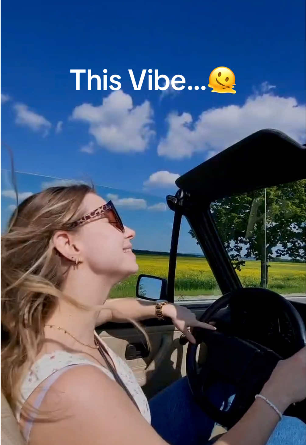 One of the best things in life is this feeling! #mk1cabrio #golfi #fyp #classiccar #thisvibe #viralvideos 