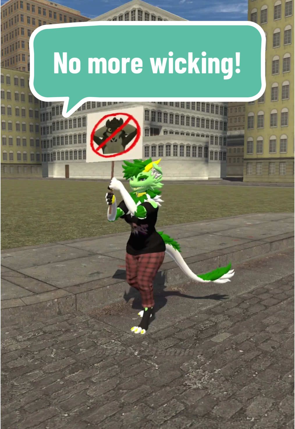 How could you say this @Lime?? 💔 #wickerwednesday #WICKERS #wickerbeast #furry #vrchat #nardoragon 