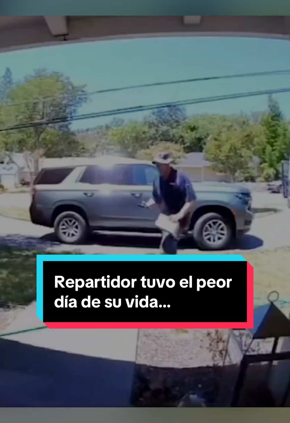 #Repartidor tuvo el peor día de su vida… #entretenews #doorcam 