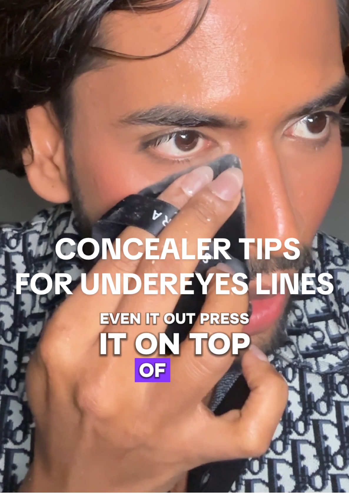 CONCEALER TIPS - If you have lines under your eyes then please try this method! ⬇️  - moisturize UNDEREYES - skip foundation - mix foundation in concealer  - apply and let it dry - squint your eyes to see excess concealer settling in lines - remove it with brush or Q tip - now set with brush first and then with powdered puff I promise this method works! Give it a try ♥️  #makeuptips #concealer #conecalerhack #undereyelines #makeup #BeautyTok #35plusmakeup 