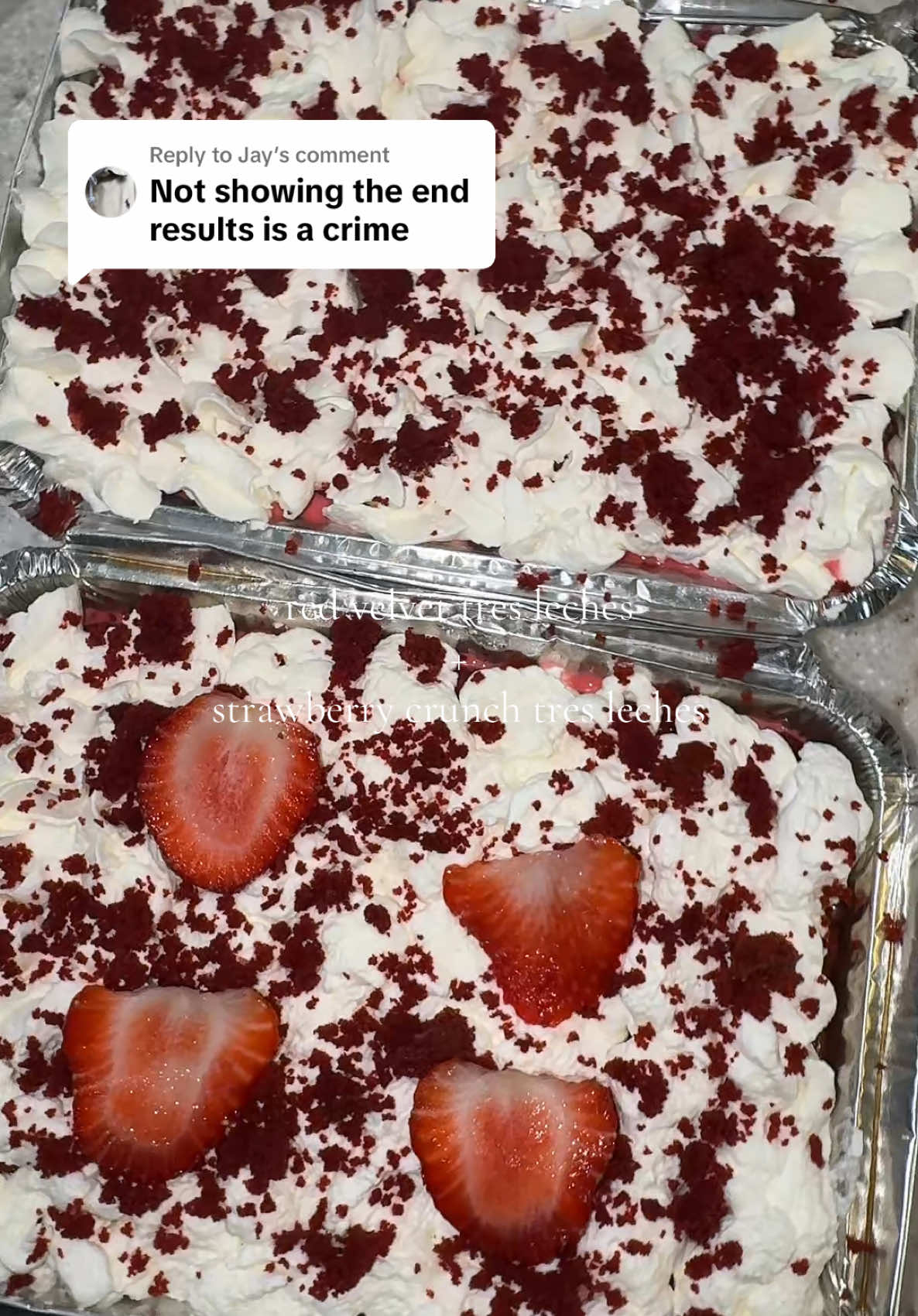 Replying to @Jay everyone is arguing whether they like tres leches or not meanwhile i been TEARING this cake up😭😭😭 #tresleches 