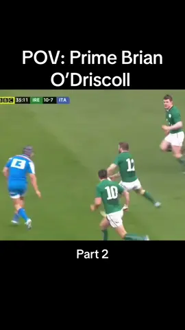 Is he the best Irish rugby player of all time? #rugby #rugbytok #rugbyfan #rugbyhighlights #brianodriscoll #irish 