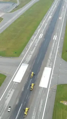 Removal of rubber from airport runways.