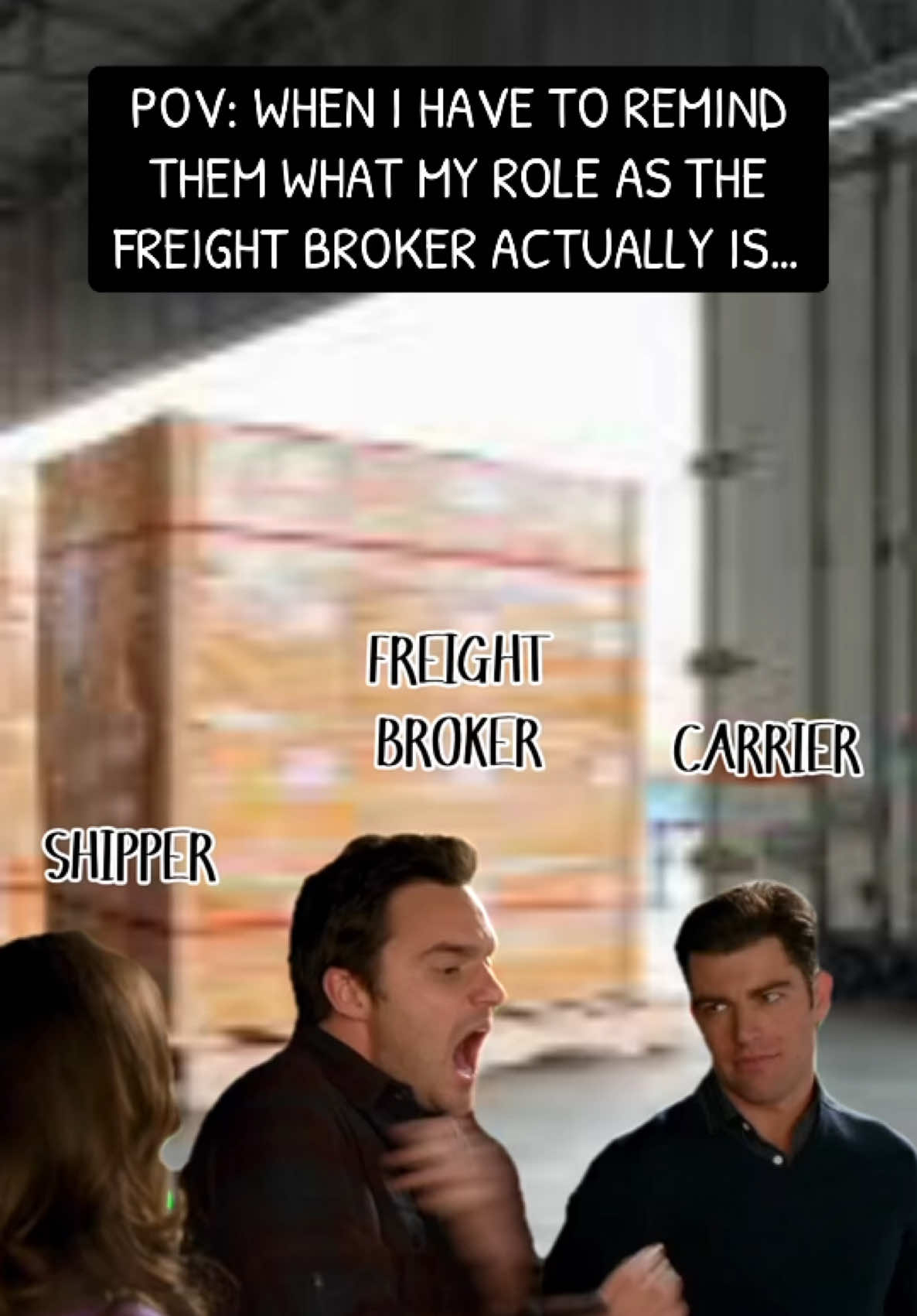 Shipper wants it cheaper. Carrier wants it higher. And me? I’M 👏🏻 THE 👏🏻 DECIDER. 🎤🚛 Can ya’ll just let me do my job?!?  • • #FreightBrokerLife #LetMeDoMyJob #LogisticsChaos #MiddleManEnergy #IAmTheDecider #OfficeHumor #LogisticsHumor #FreightBroker #Logistics #Trucking #MemeCut