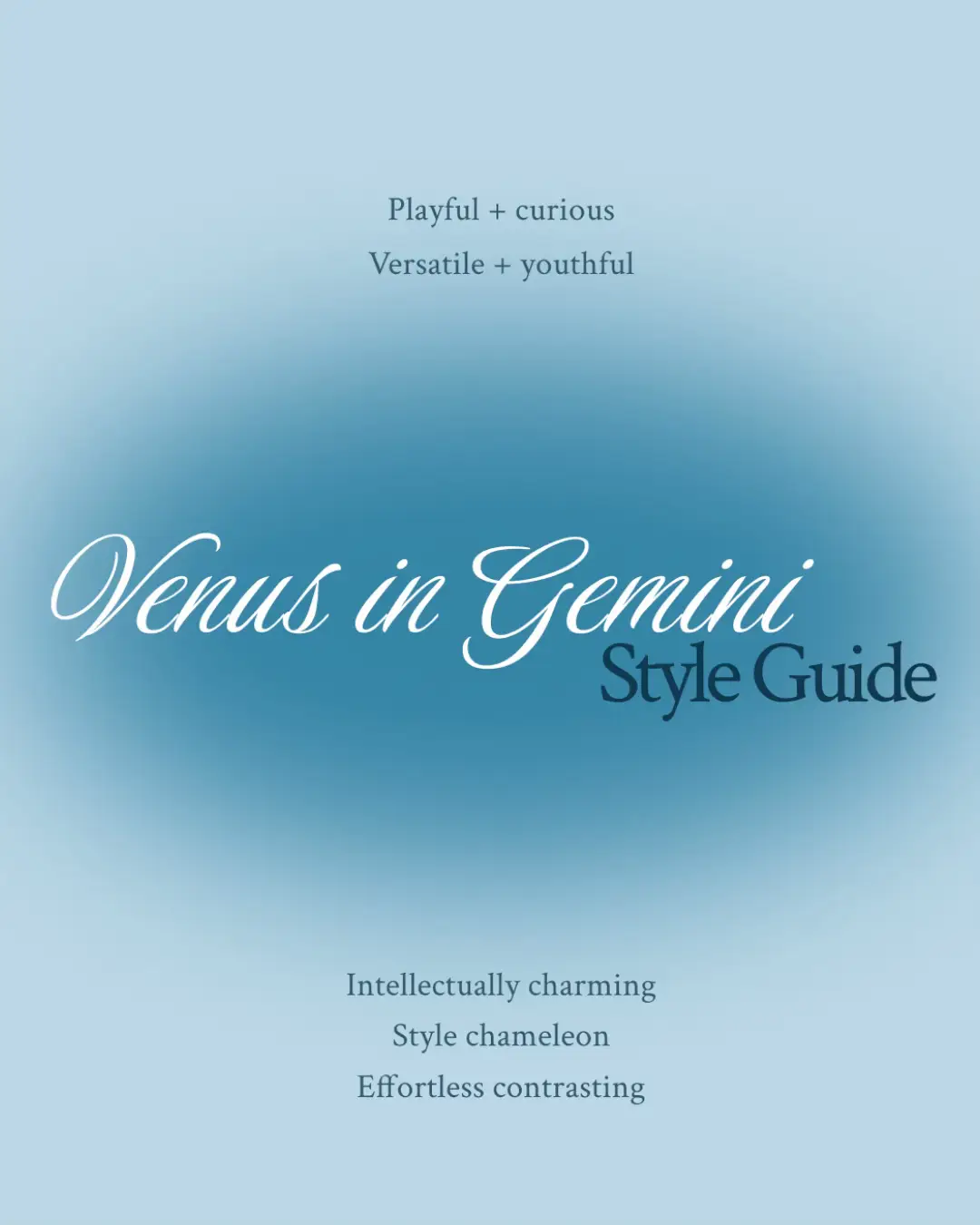 Gemini Venus energy is giving 