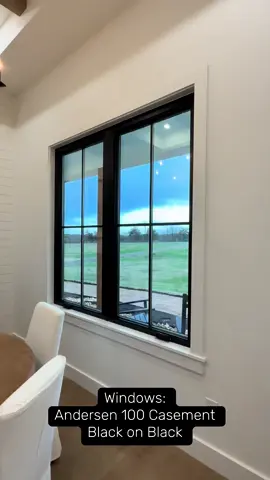 We are OBSESSED with these stunning Andersen 100 Series Black on Black casement windows! 😍 They make such a HUGE impact on the look of our home. Shoutout to Builders First Source for helping us get the perfect fit! 🙌 For all your window needs, reach out to Slade Sloan. #AndersenWindows #windows #BlackOnBlack #CasementWindows #BuildersFirstSource #modernfarmhouse @Andersen Windows 