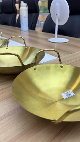 Esthetic stainless gold pan 😍🥰‼️#afordable #ketchenware #sale #fypシ゚viral #fyp #pan #nonstickpan 