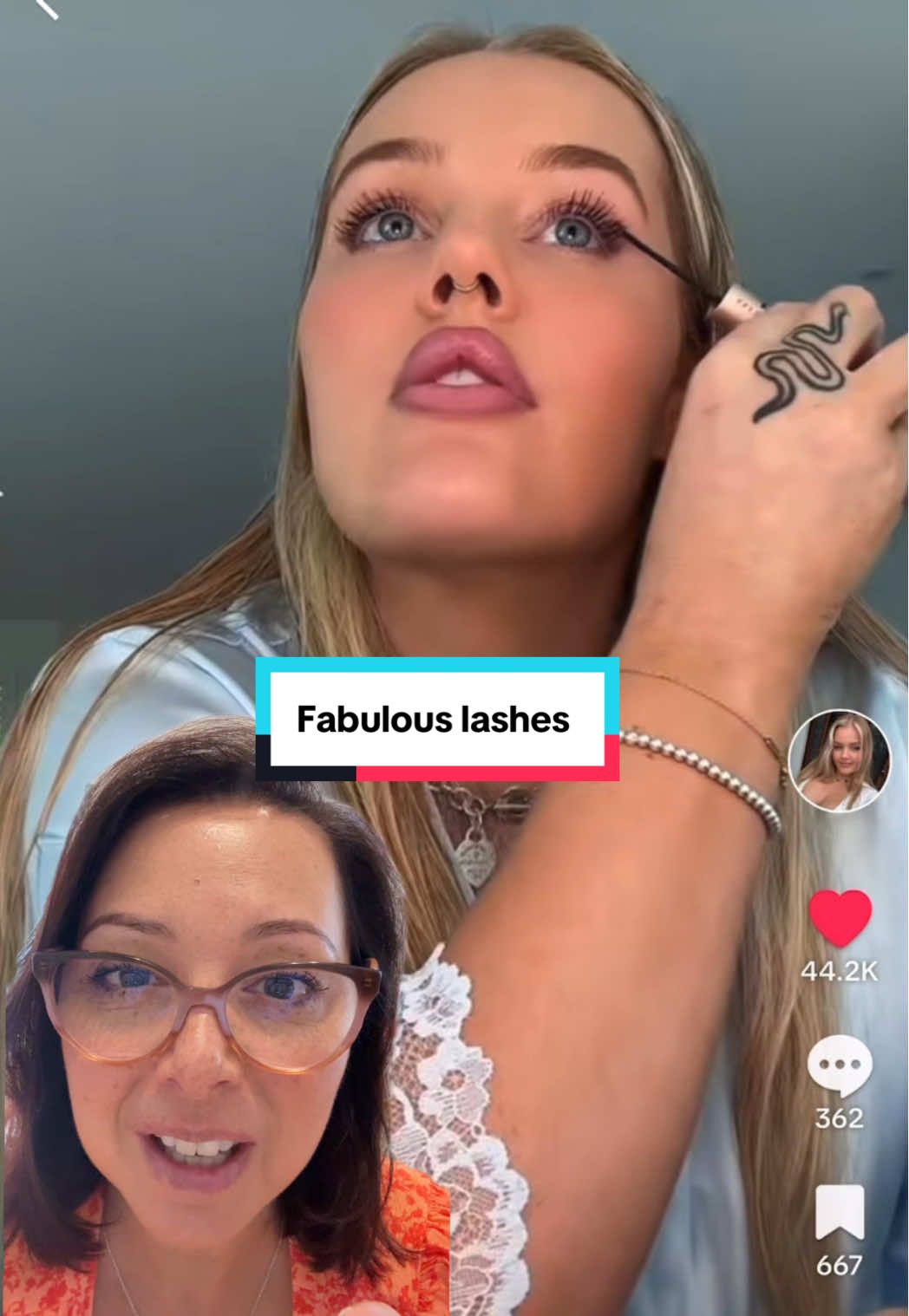 A moment for @blueeyedkaylajade SLAYING in our dual wand Fabulous Mascara - the fine wand is a game changer 🔥💕#fyp #mascara #tubingmascara #fabulousmascara #viral #foryou #greenscreenvideo 