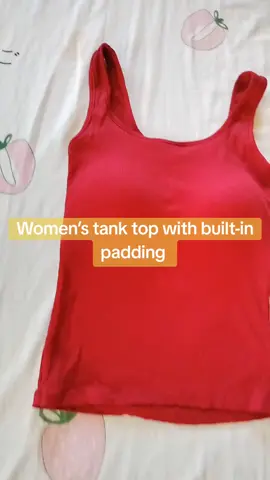 2897#Women’s tank top with built-in padding 