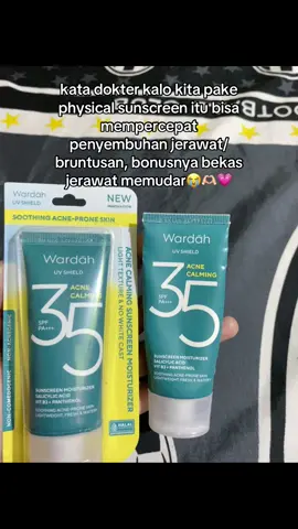 make ini gara2 jerawatan eh kecintaan sampe sekarang 😭🫶🏻 #wardah #sunscreen #jerawathilang #penghilangjerawat 