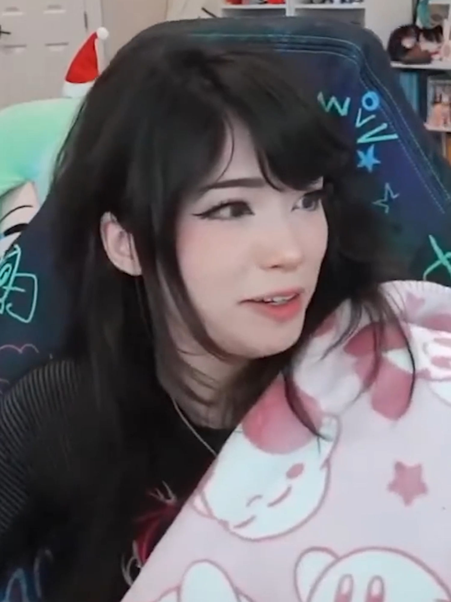 Emiru's Cat Climbs On Christmas Tree #emiru #fyp #twitch #streamer #livestream #catsontiktok #foryoupagee