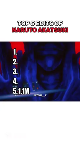 TOP 5 EDITS OF NARUTO AKATSUKI #akatsuki #naruto #animeedit #akatsukiedit #narutoshippuden 