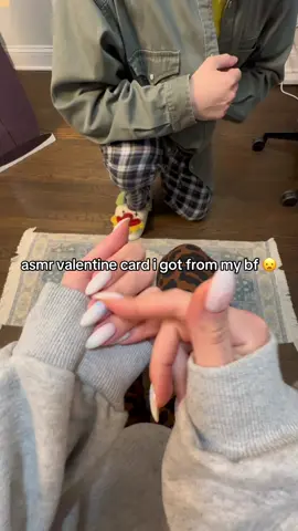 cutest valentine card ever 😊👍🏻 isn’t it? #asmr #lofiasmr #boyfriendasmr #asmrtapping #asmrvideo #ValentinesDay #asmrtiktoks 
