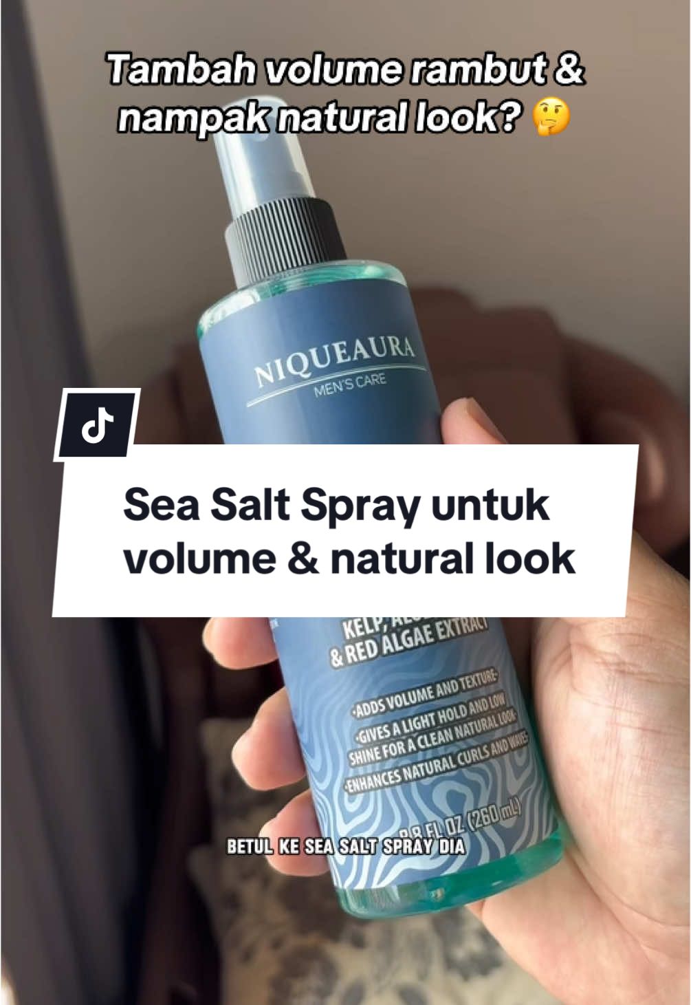 Kenapa lah aku baru jumpa spray ni 😭 #seasaltspray #hairspray #hair #hairstyle 