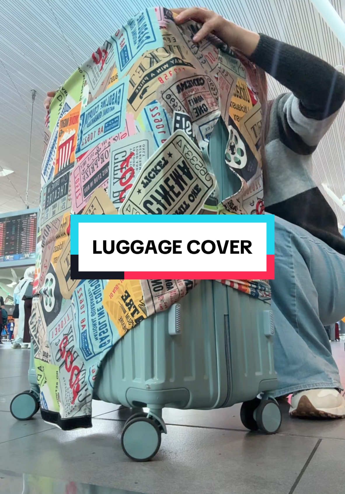 Luggage cover travel sarung bagasi stretchable senang pakai #luggagecover #sarungbagasi #coverluggage 