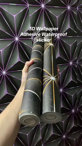 3D wallpaper adhesive waterproof sticker 10mx45cm sobrang ganda nya mga mhii click nyu lang yang aking yellow basket🥰🥰 #easthetic #3dwallpaper #pvcwallpaper #waterproof #wallpaper #trending #fyp 