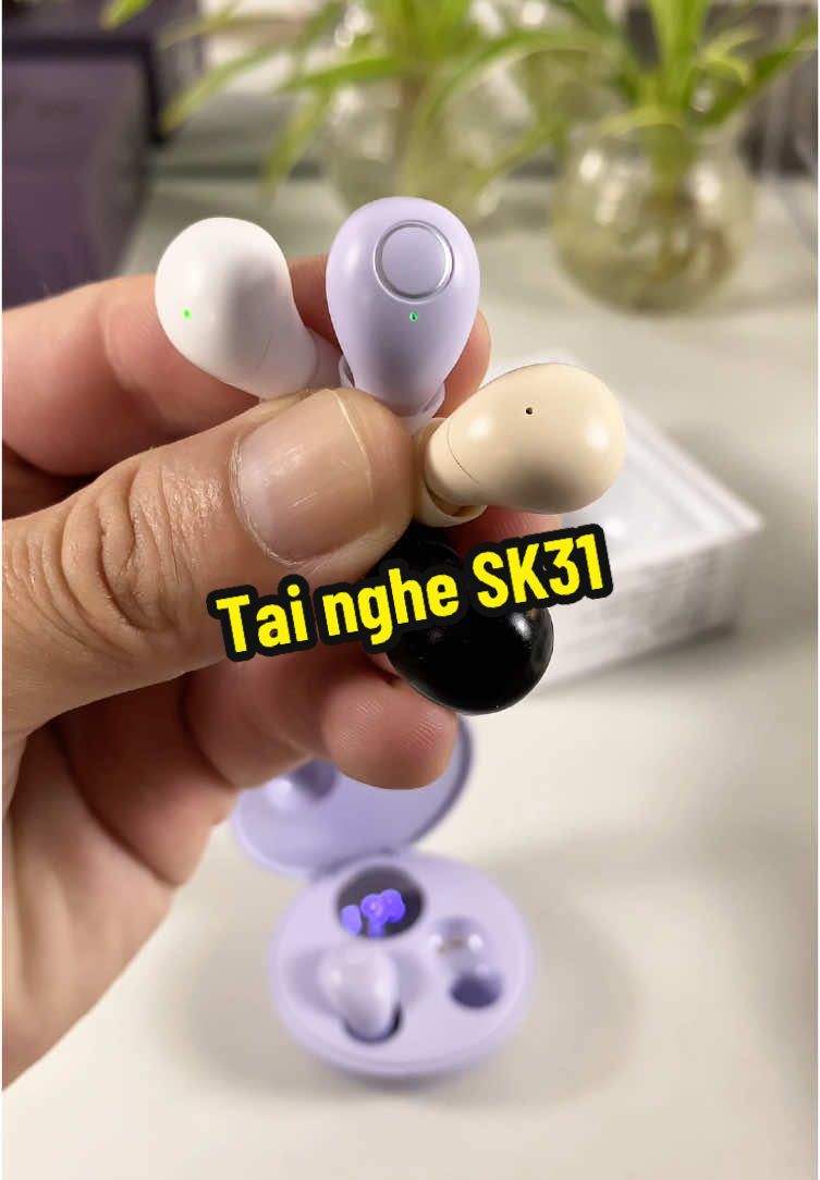 Tai nghe #sk31 . Tai nghe bluetooth mini nhỏ như hạt đậu, tai nghe ngủ không gây đau tai do tì đè dành cho người có tai nhỏ, thường xuyên sử dụng . #anhthienrieview #tainghebluetooth #bluetoothearphone