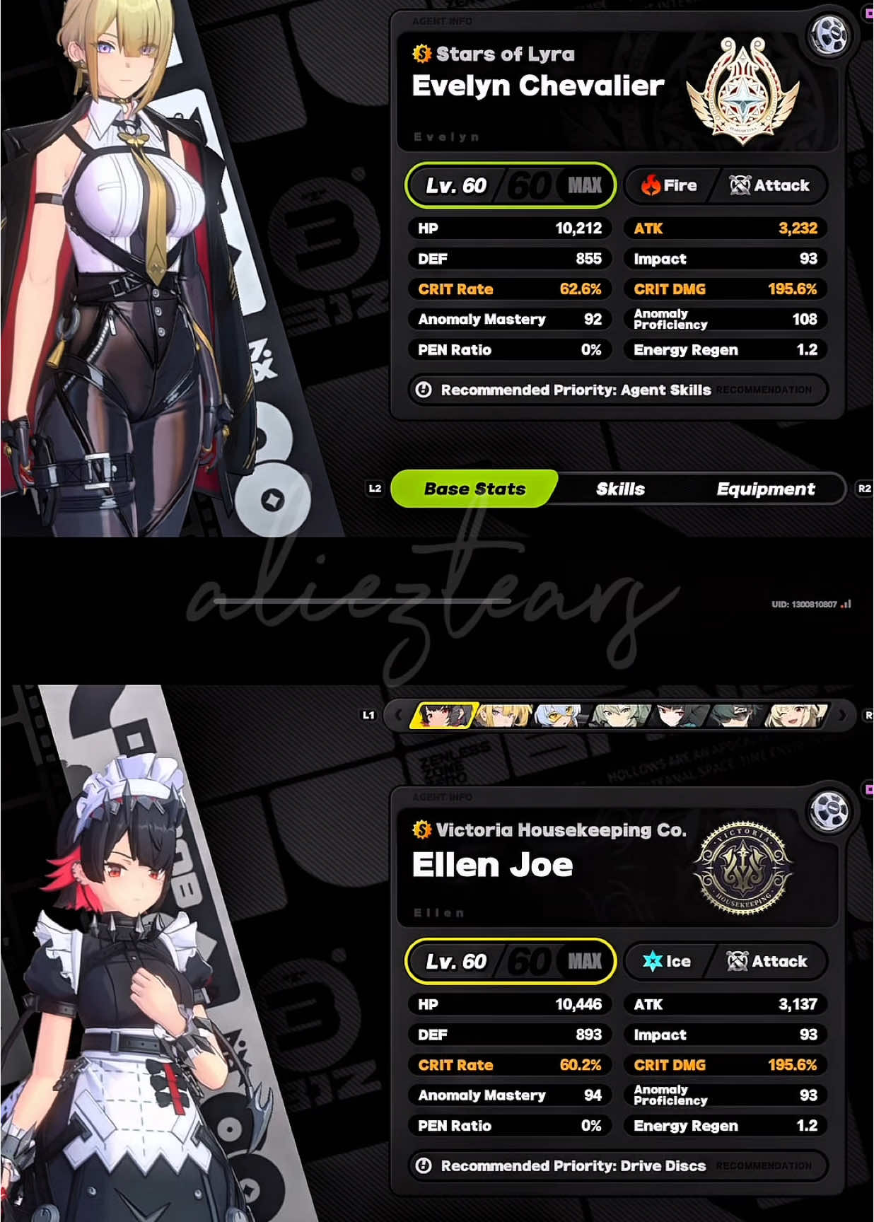 Evelyn and Ellen are so fun to play #zzzero #zzz #zenlesszonezero #zenlesszonezeroedit #ellenjoe #evelyn #astra #astrayao #lighter #hoyocreators #hoyoverse #fyp 