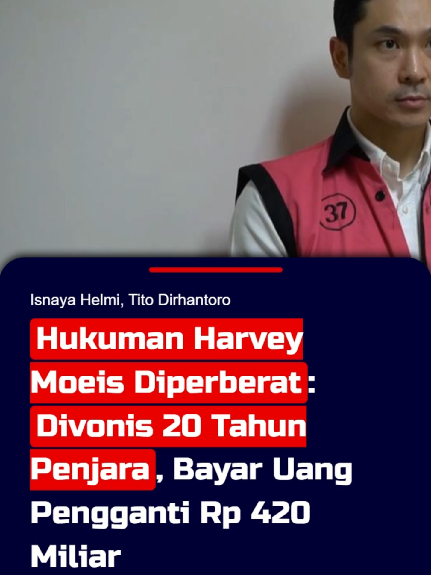 Pengadilan Tinggi (PT) Jakarta memperberat hukuman Harvey Moeis menjadi 20 tahun penjara dalam kasus korupsi tata niaga komoditas timah di wilayah IUP PT Timah Tbk pada 2015-2022. Putusan banding tersebut dibacakan Ketua Majelis Hakim Pengadilan Tinggi Jakarta Teguh Harianto di ruang sidang PT Jakarta, Kamis (13/2/2024). Sahabat KompasTV juga bisa memperoleh informasi terkini melalui website: www.kompas.tv #harveymoeis #jakarta #hukuman #pttimah #timah #hukuman #sandradewi #artis #penjara