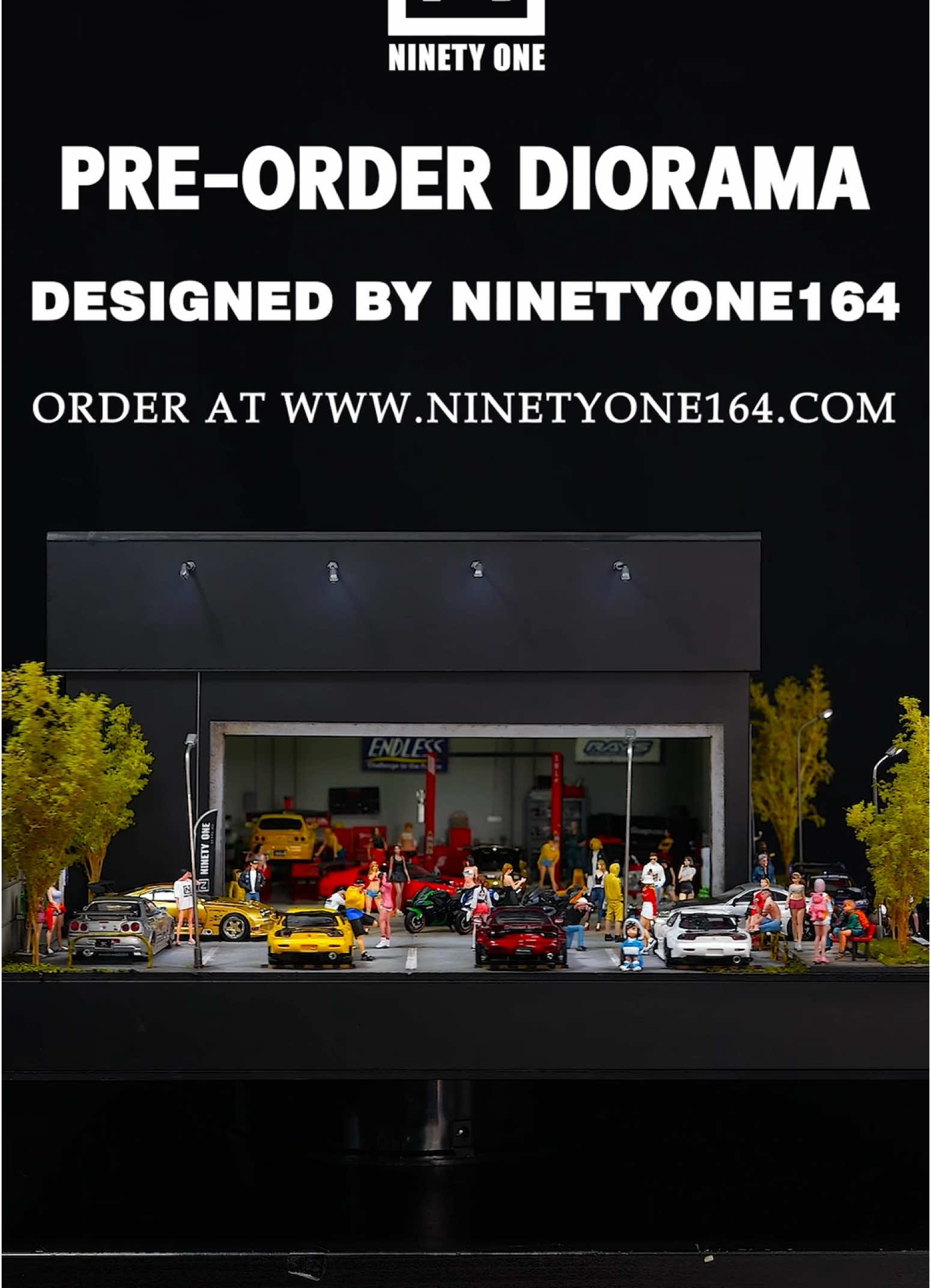 Open preorder Diorama ❤️‍🔥 Garage Diorama  Size 40x35 cm. 📏 Scale 1:64  - There is a light in the parking garage. and outside the building - Can park 10-15 cars.  - The roof can be opened. - Styled by Ninetyone - Weight 3 kg. ❌“ Not have Figure and Model car ” ❌ ❌“ Not have Figure and Model car ” ❌ ❌“ Not have Figure and Model car ” ❌ 📲📲📲Please PM to order 📲📲📲 Recruiting distributors around the world Become a dealer : PM or Inbox  ———————  #ninetyone #model164 #diecastphotography #diecastindonesia #hotwheelsphotography