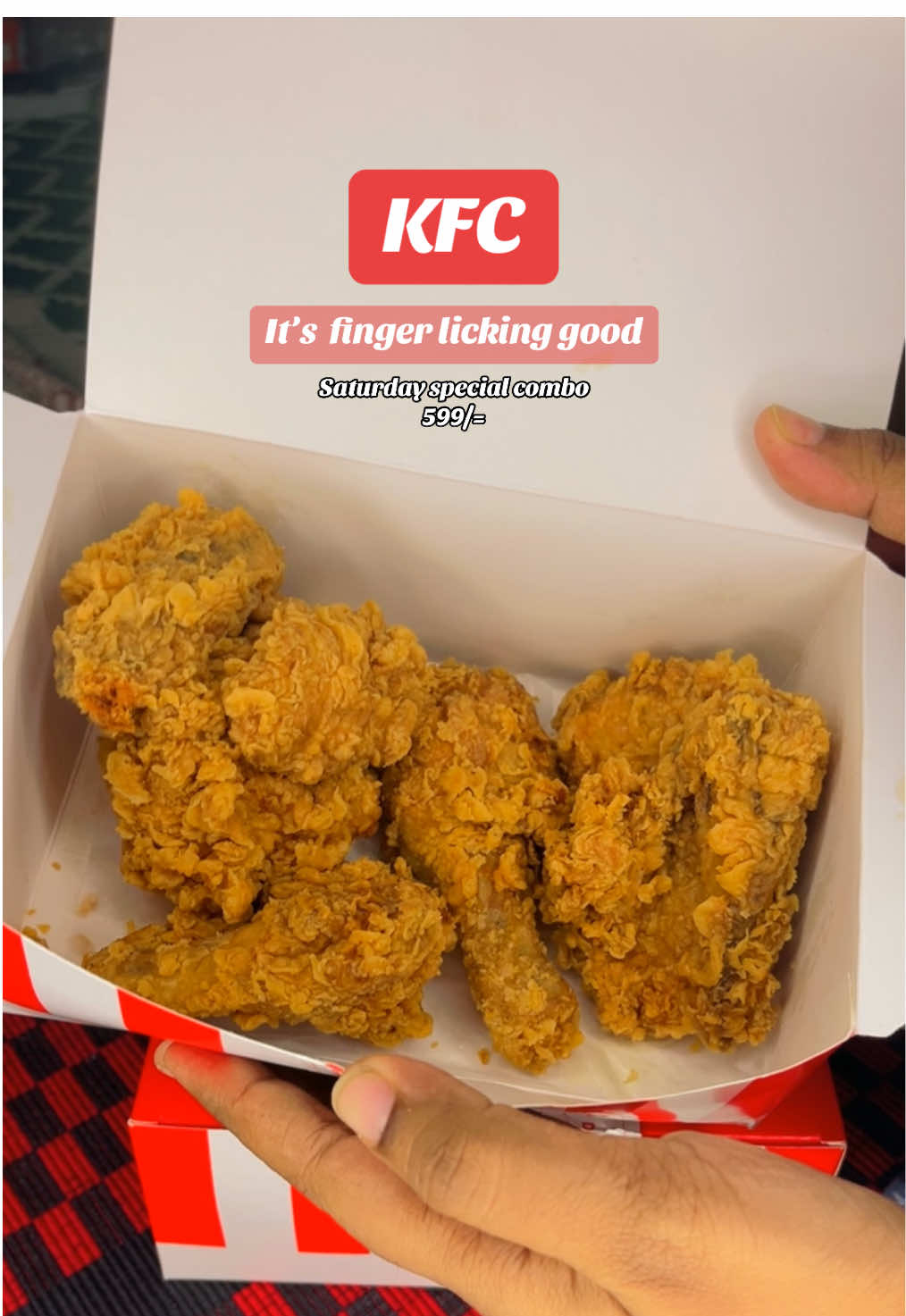 Kfc fried chicken 🍗  Saturday special combo❤️ #viral #viralreel #viralreels #viralreeltiktok #fyp #foodreview #fyyyyyyyyyyyyyyyy #fyppppppppppppppppppppppp #fyppppppppppppppppppppppp #trending #trendingvideo #trendingsong #trendingtiktok #promotion #promotionalcontent #promotionalvideo #kfc #kfcbd #KFC #kfcsecretmenuhacks #KFCspecialdeal #kfcfriedchicken #Foodie #foodtiktok #foodreview #foodasmr #foodblogger #trendingsong #lovechicken 