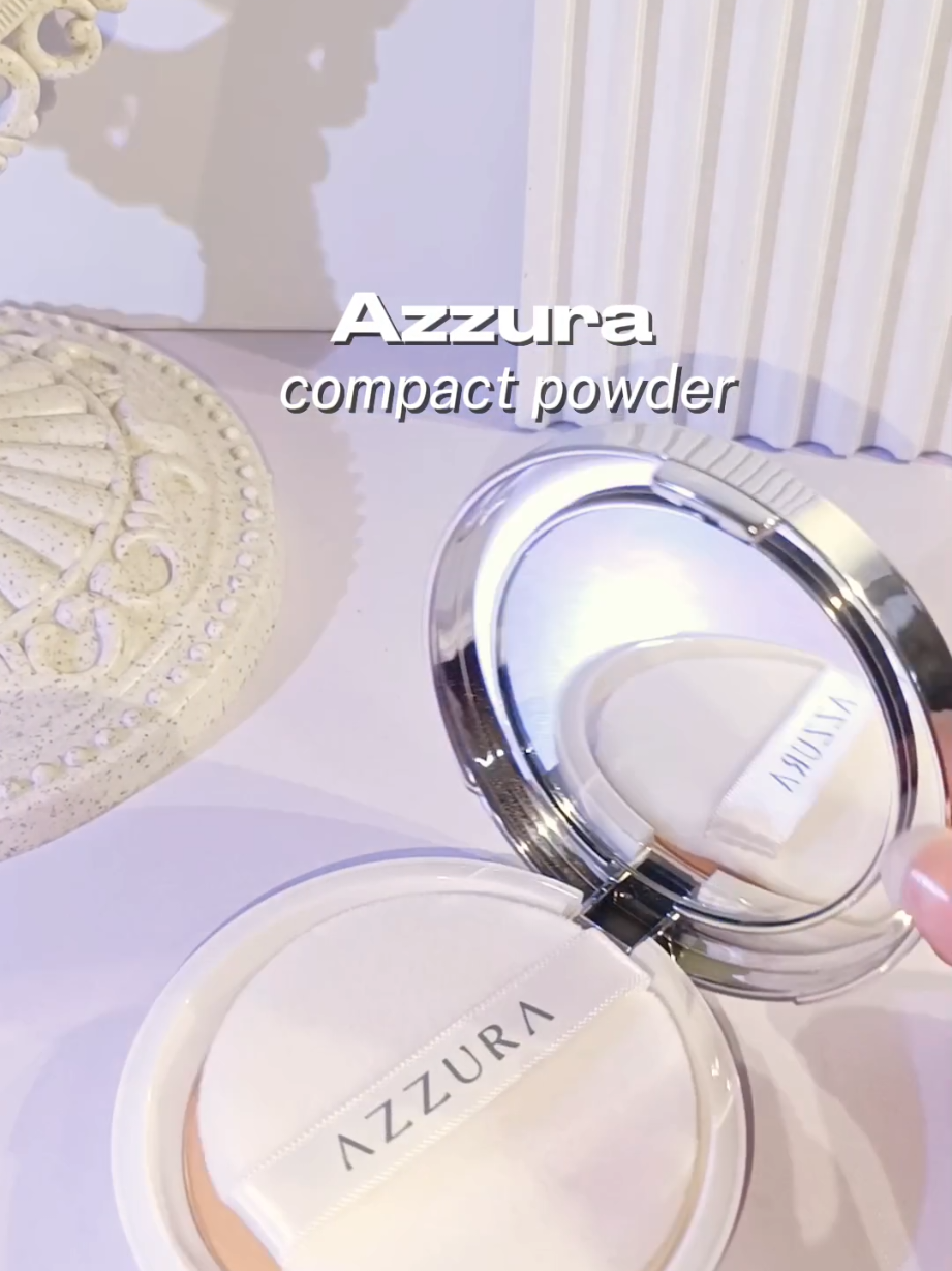 compact powder from @azzuracosmetics.id 👀 #azzuracosmetics #shadenatural #makeup #powder #rekomendasi 