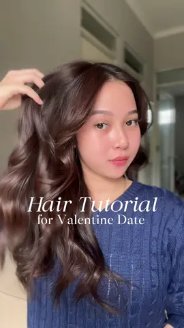 Hair tutorial for valentine date 💗🍫 @Kelaya Hair Treatment  #FeelTheNature #rambutrontokparah #rambutrontok #shampoononsls #kelayahairtreatment #OneDayBreak