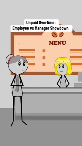 Unpaid Overtime: Employee vs Manager Showdown  Audio credit: @mell ❄️   #managersbelike #manager #worklife #corporatelife #corporateamerica #animation #veronica #usa🇺🇸 #fyp 