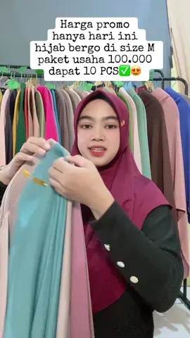 Buruan check out sebelum harganya kembali normal✅🥰 ##hijabinstan##hijabbergomurah##hijab100rbdapat10##hijabkekinian##kerudungbergo