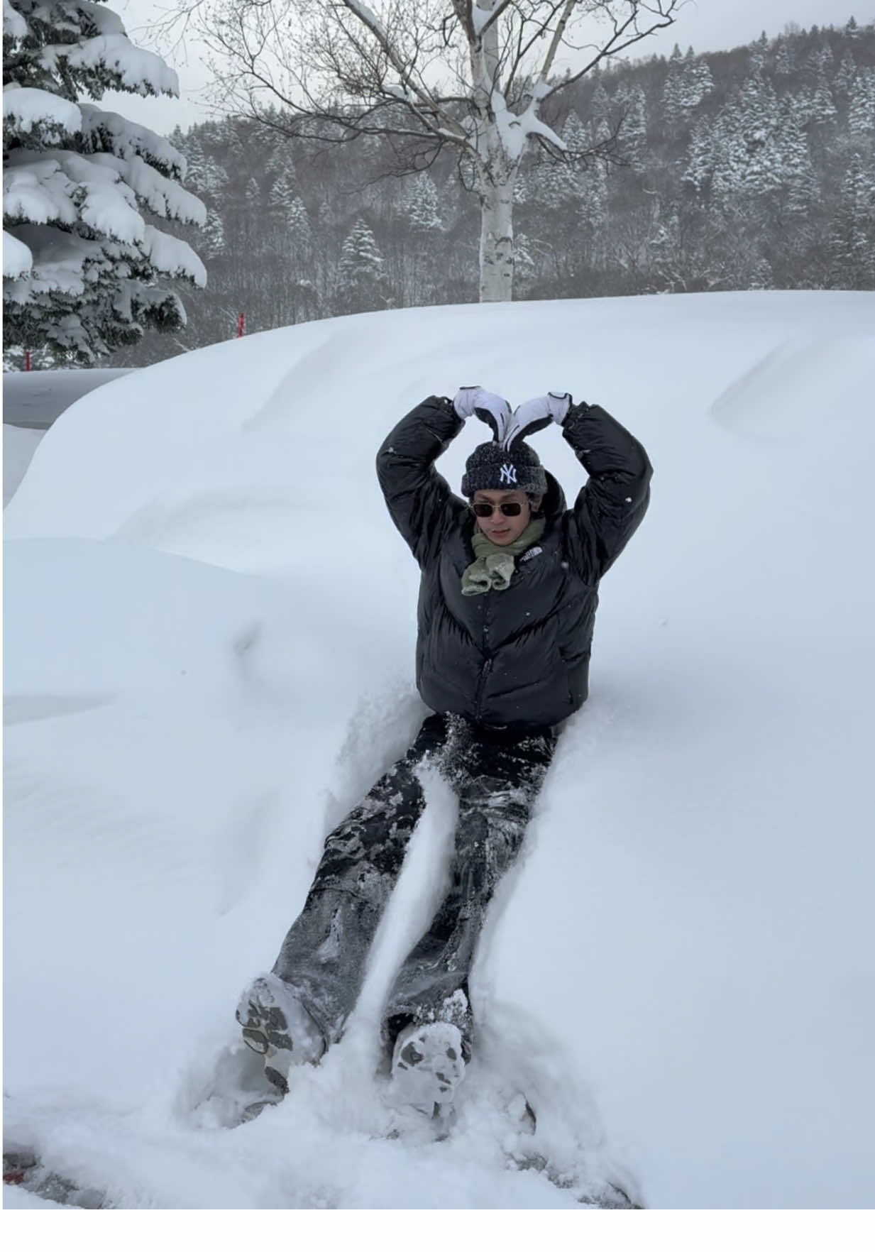 กล่องจุ่มหิมะ #snowjumping #japan #niseko #hokkaido #sapporo #ski 