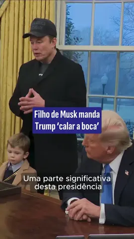 O filho de 4 anos de Elon Musk esteve presente na coletiva realizada no Salão Oval da Casa Branca, onde Trump ampliou os poderes do homem mais rico do mundo para reformar o governo americano. #ElonMusk #DonaldTrump #CasaBranca  #UOLNotícias