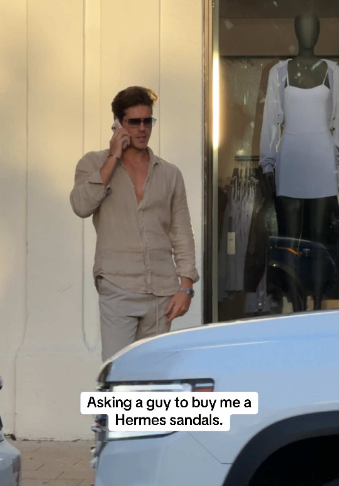 Asking a guy to buy me a Hermes sandals #viraltiktok #hack #money #hermes #funnyvideos 