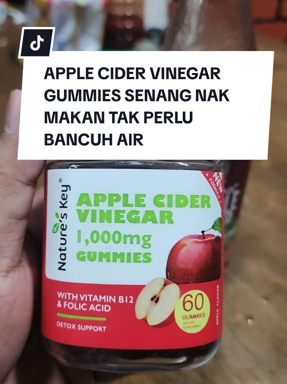 Senang nak detox makan apple cider vinegar gummies ni rasa pun sedap #naturekey #applecider #applecidervinegar #applecidervingergummies #khairulsani 
