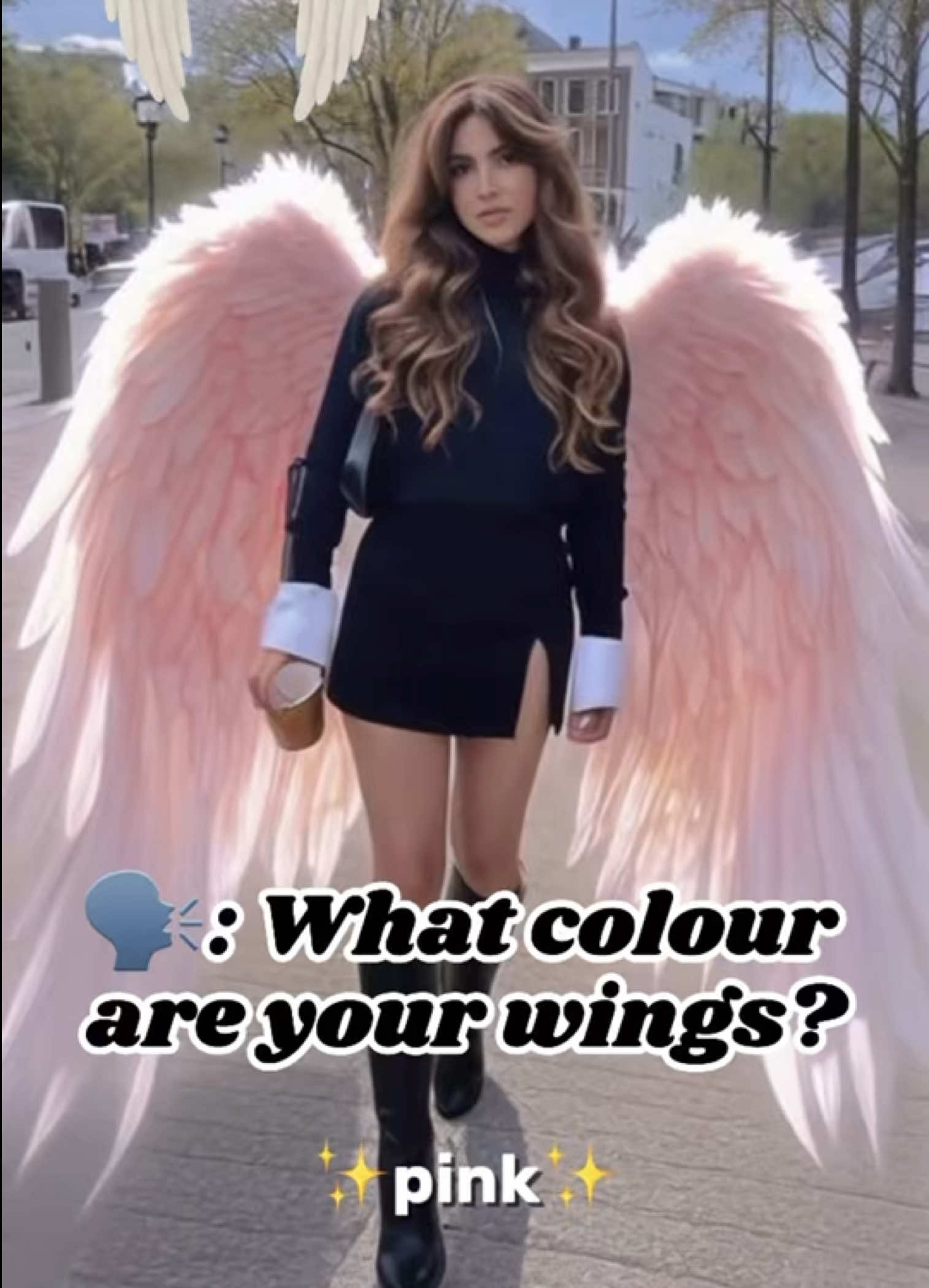 What colour are your wings? New  wings effect from CapCut and each wings are unique 🫶  So try this filter and tell me what colour your wings are 🪽 ⚠️This is not me and also not my picture, it‘s from Pinterest. It‘s just an example. Please use and share 🫶 #colors #wings #wing #newfilter #aifilter #capcut #template #trending #fyp 