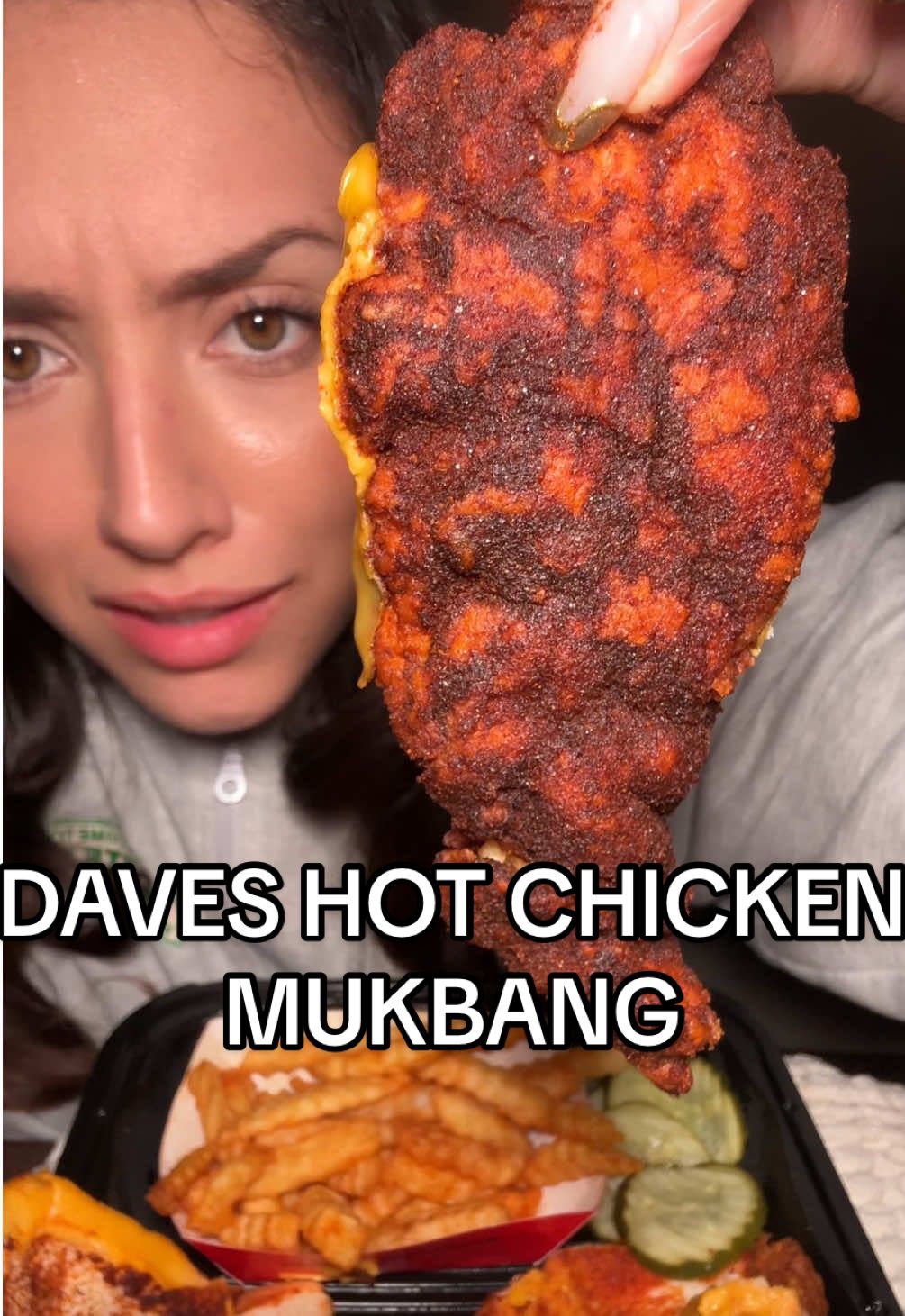@Dave’s Hot Chicken mukbang (FT. carolina reaper tender) 🔥😭 #daveshotchicken #daveshotchickenmukbang #chickenmukbang #chickentenders #chickentender #chicken #tenders #tendies #mukbang #mukbangeatingshow #mukbangs #mukbangasmr #mukbangvideo #mukbangshow #mukbangeatingshowtiktok #mukbanger #eating #eatingshow #eatingsounds #eatingasmr #eatingshowasmr #eatingvideo #eatingshowmukbang #eatingfood #eatwithme #food #Foodie #fries🍟 