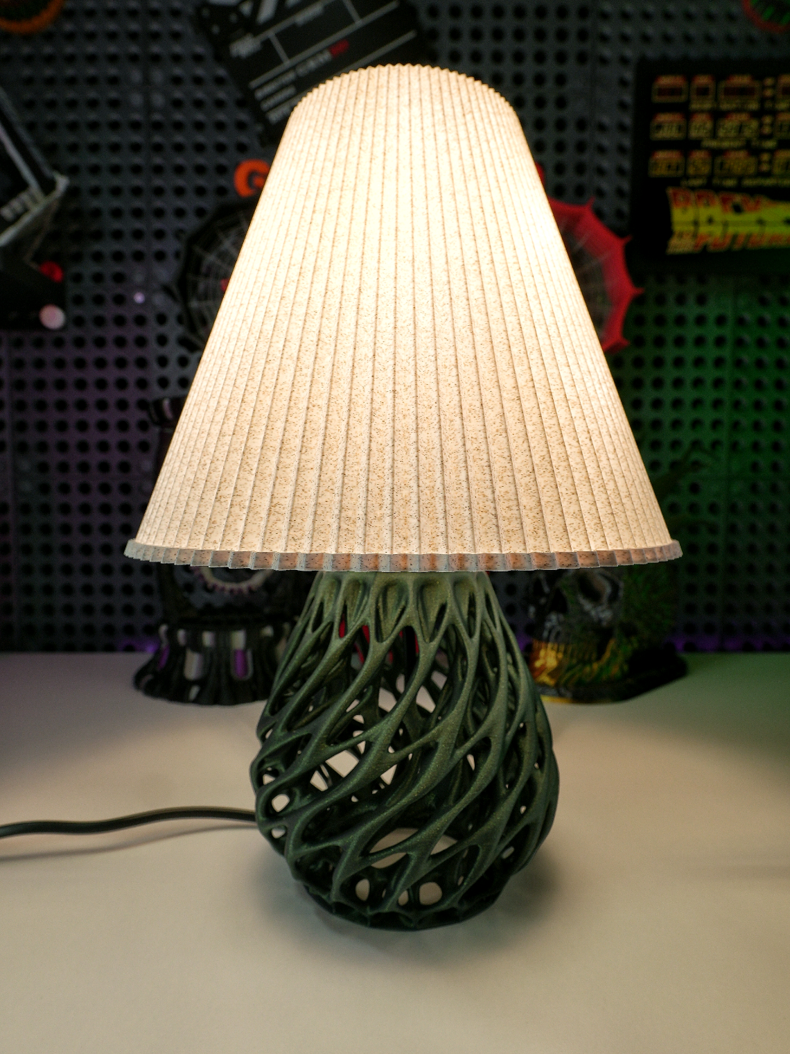 3D Printed Twisted Table Lamp 🗃️Model: @Thangs3D  🖨️Printed On @BambulabGlobal A1 🧵Filament: Bambulab Galaxy and Marble Pla 🧑‍🎨 Designer: @MODERNMACHINE  ➡Check In BIO! #3d #3dprint #3dprinter #3dprinting #bambulab #bambulaba1 #twisted #lamp #tablelamp #homedecor #lighting #interiordesign #videooftheday 