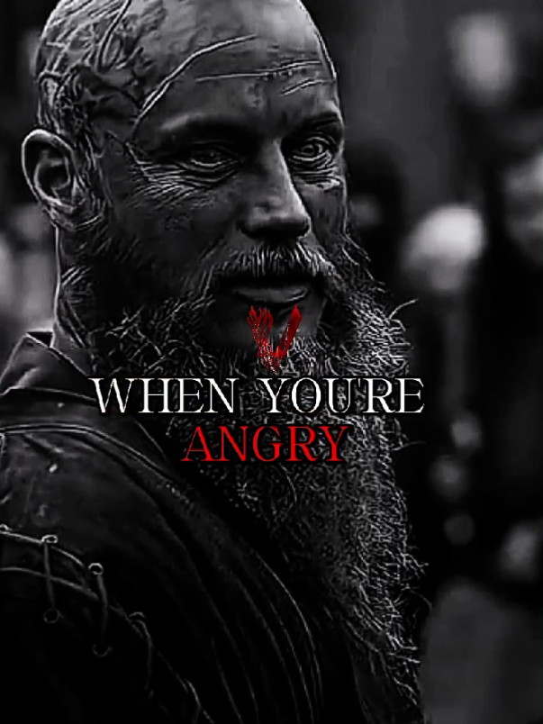 when you are angry stay silent! ragnar daily motivation #ragnarlothbrok #vikings #motivation #lifequotes #motivate 