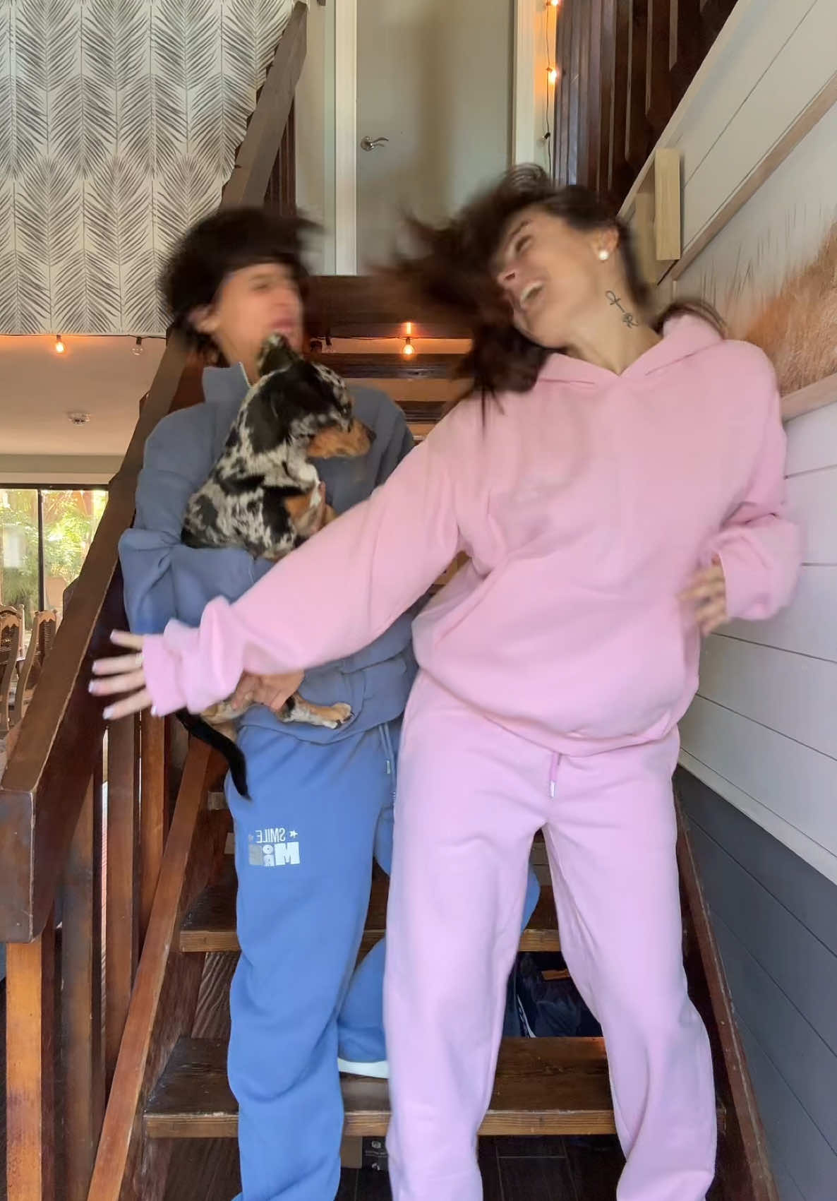 Really feeling ourselves today @Pastel_the_label Apologies on the hair toss @thisisgabilivin 