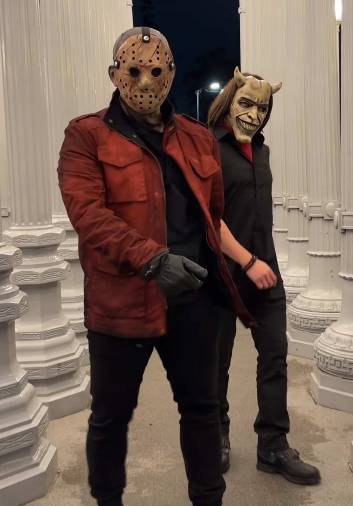 How we walk up to them on Valentine’s Day 🏃🏻‍♂️ They Not like Us. 😈 I think I scared her off.. 💀 @Scary Cute Sam @SHULUN  #cosplay #dance #kendricklamar #notlikeus #SuperBowl #nfl #trending 