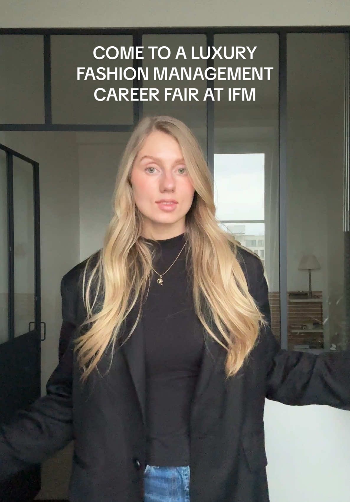 come with me to a luxury career fair as a 2nd year grad student at @IFMParis studying international fashion and luxury management!  #luxurymanagement #fashionmanagement #parisfashionschool #ifm #institutfrancaisdelamode #careerfair #chanel #saintlaurent #kerring #amiparis #lacoste #chloe #jacquemus #alaïa #hermes 