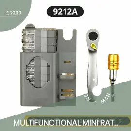 🔧 Unleash the power of versatility! Meet the ultimate sidekick for your DIY projects: the Multifunctional Mini Ratchet Wrench Screwdriver Set! 🛠️💥 Packed with 10 specially shaped bits, this portable hand tool is your new go-to for tackling anything from furniture assembly to quick fixes around the house. Perfectly crafted for efficiency, it's a little giant that fits right in your pocket! Grab yours today for just £20.99 and experience the convenience! 🚀✨ #DIYTools #HomeImprovement #HandymanLife #ToolTime #WrenchAndScrewdriver #PortableTools #FixItYourself #CraftingJoy #AffordableQuality #EssentialGear #shopping #unitedkingdom #paypal #velmaronlineshop #payin3 Shop Now https://vel-mar.co.uk/products/multifunctional-mini-ratchet-wrench-screwdriver10-batches-bit-set-special-shaped-lotted-phillips-screwdriver-portable-hand-tools