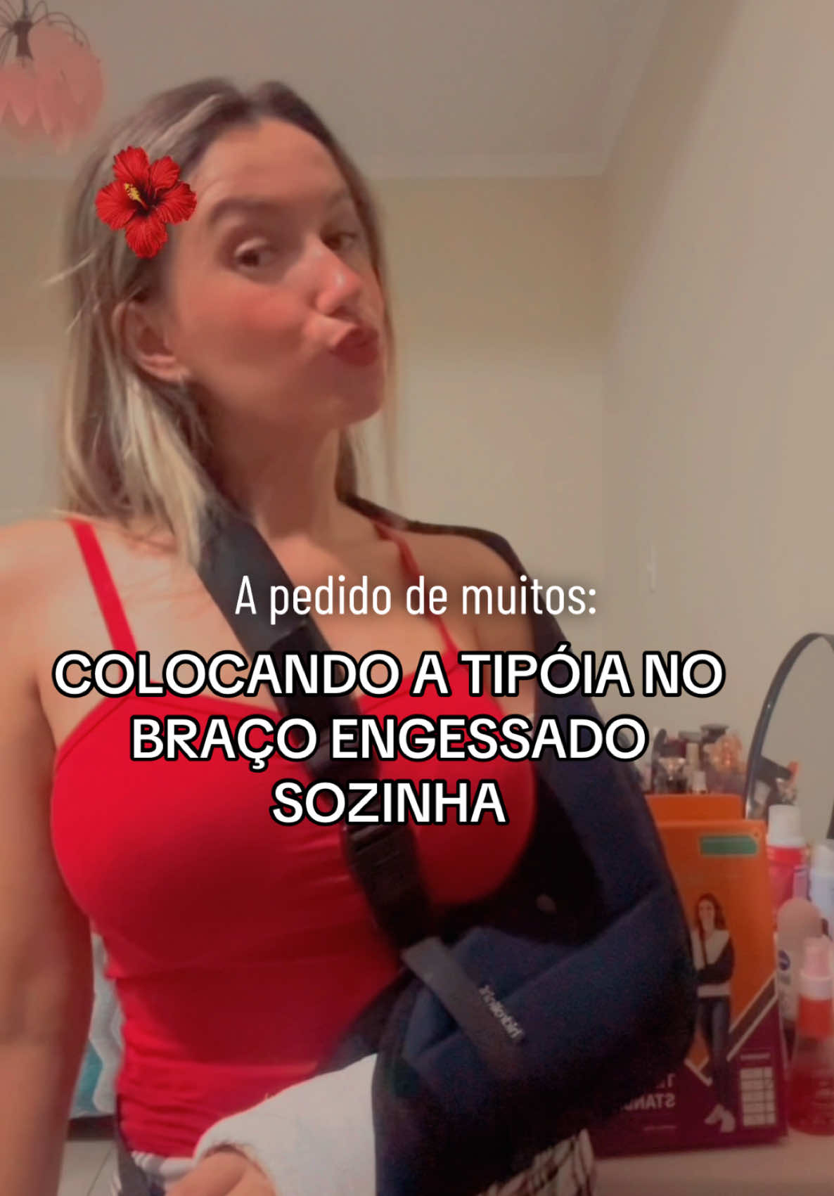 A pedido de muitos: COLOCANDO A TIPÓIA NO BRAÇO ENGESSADO SOZINHA. #gesso #engessada #fratura #tipóia  #frypシ #explorerpage #saudeebemestar #CapCut  @Lidia Damasceno  @Lidia Damasceno  @Lidia Damasceno 