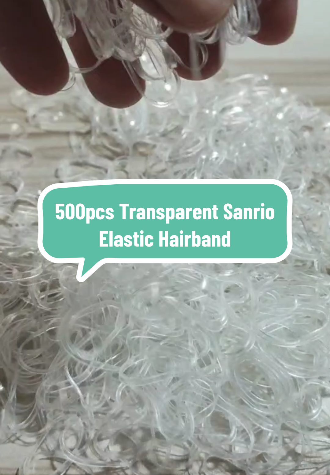 Tie your hair to the sweetest child version of you! 😘 #elastichairties #sanriohairclips #hairband 