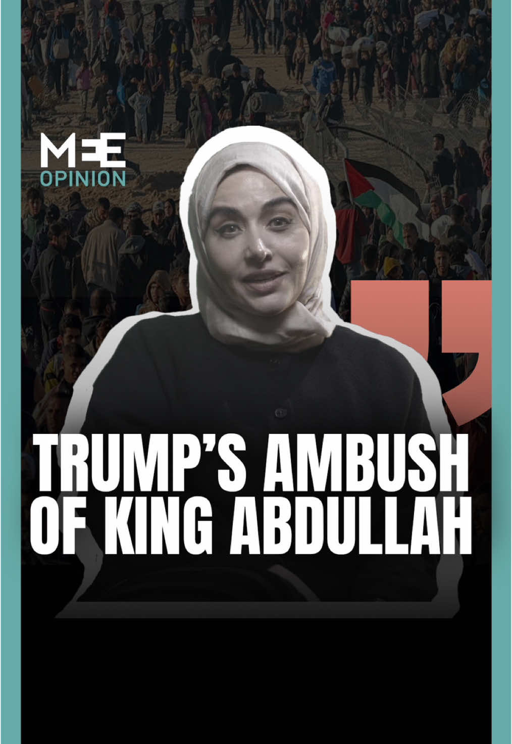 Following US President Donald Trump’s “ambush” of King Abdullah of Jordan, British-Tunisian writer and Middle East politics expert Soumaya Ghannoushi explains why, if any Arab leaders sign away Palestine, they will pay the price with their thrones—and that is why they are now finally saying no to Trump.